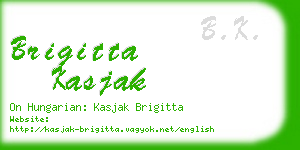 brigitta kasjak business card